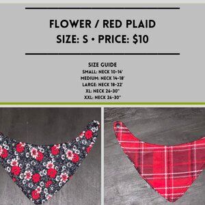 *NOW FOR $7* Small Holiday Bandana 10-14" *W/ DISCOUNT SHIPPING*